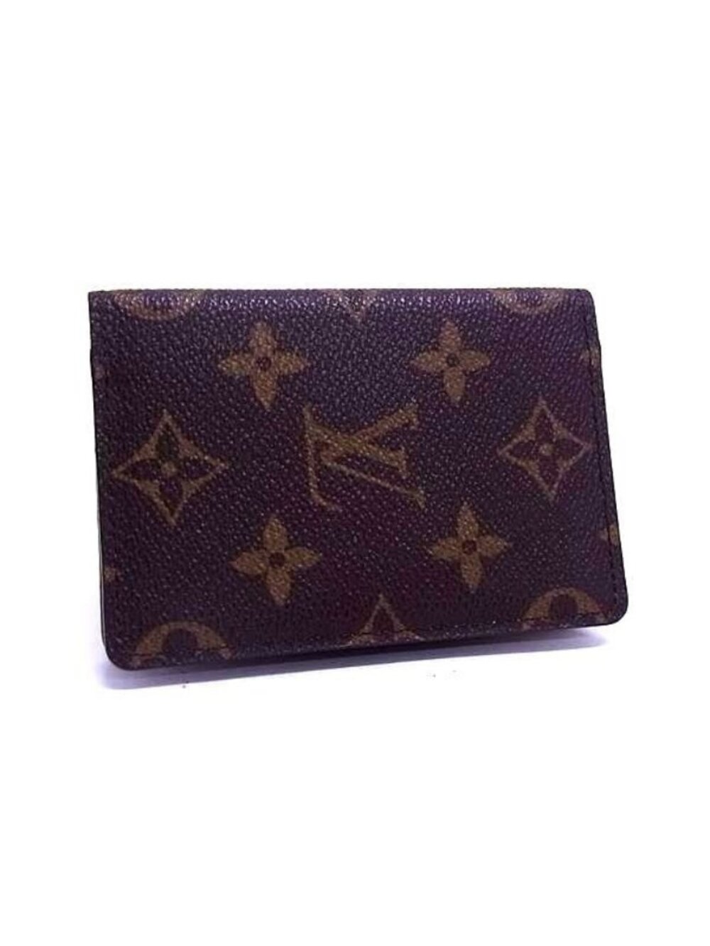 Louis Vuitton Card Case Monogram Oh Ganizer Dupoche Brown Leather Bifold